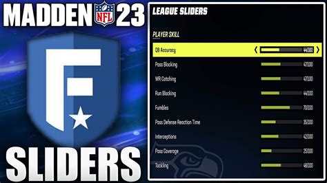 best xp sliders madden 23.